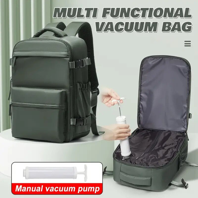 PAKLET Air – vacuum compression travel backpack