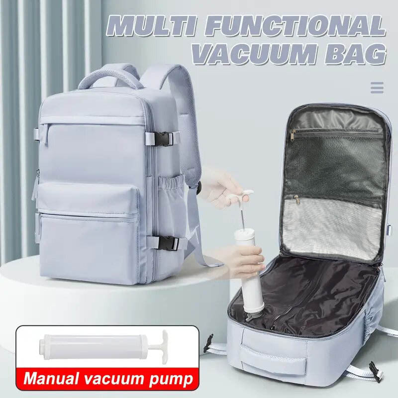 PAKLET Air – vacuum compression travel backpack