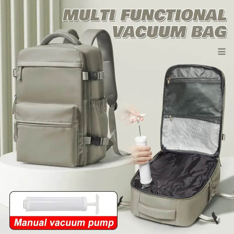 PAKLET Air – vacuum compression travel backpack